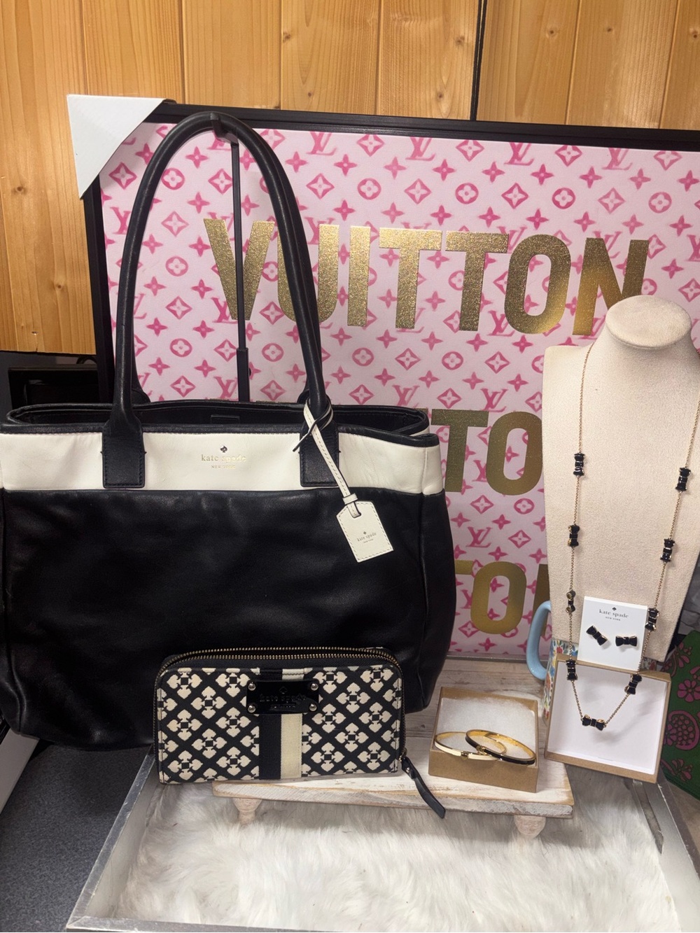 Kate Spade New York Branton Square Mills tote bundle